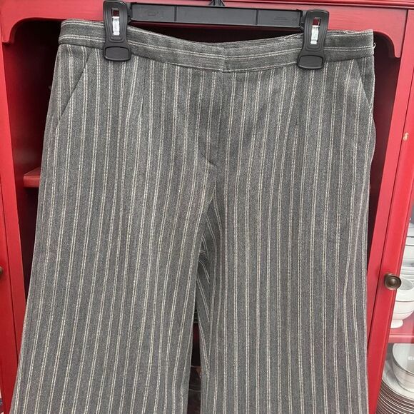 Vintage Giorgio Armani Wool Pinstriped 2pc Suit Grey White Size Italy 46 USA 10 - Picture 5 of 7